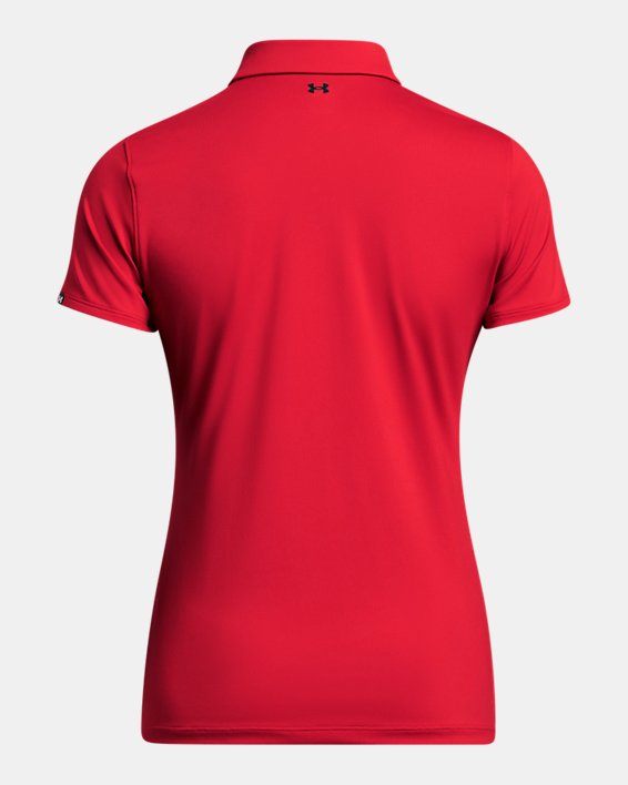 Women's UA Tee To Green Polo, Red, pdpMainDesktop image number 3